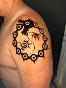 tatuagem do meliodas pecado da raiva