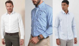 camisa masculina para traje de passeio