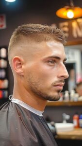 corte de cabelo curto masculino com penteado