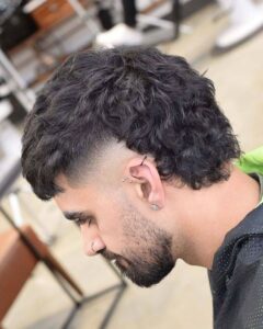 corte mullet cabelo curto liso masculino