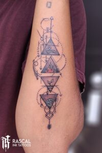 tatuagem com os quatro elementos 