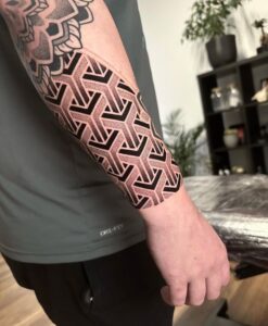 tatuagem no braço 3d masculina