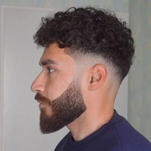 barba marcada degrade masculino