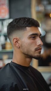 mid fade curto 