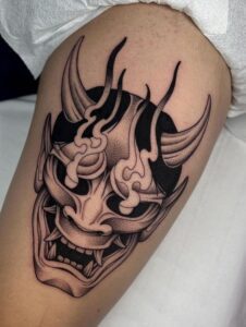 tatuagem oriental demonio 