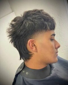 mullet masculino cabelo liso