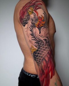 tatuagem oriental braço
fenix

