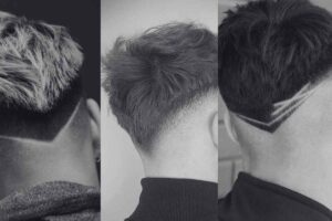 corte masculino em v