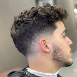 corte de cabelo com franja masculino